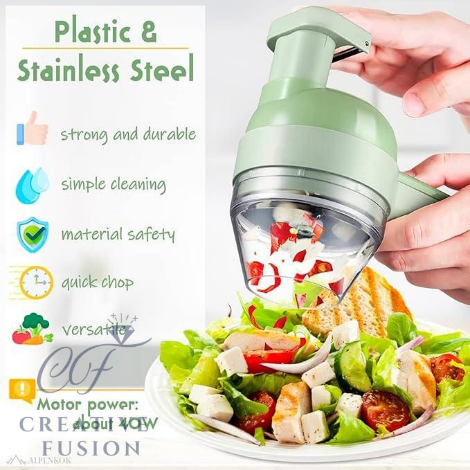 4 in 1 Portable Electric Vegetable Cutter Set