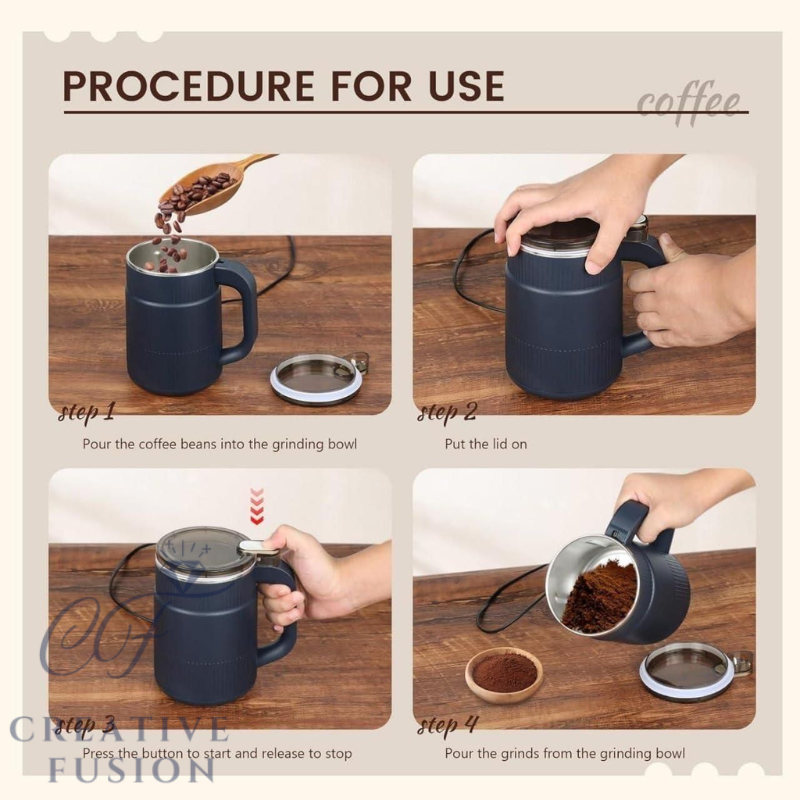 Electric Spice & Coffee Grinder for Dry Masala, Grains & Herbs