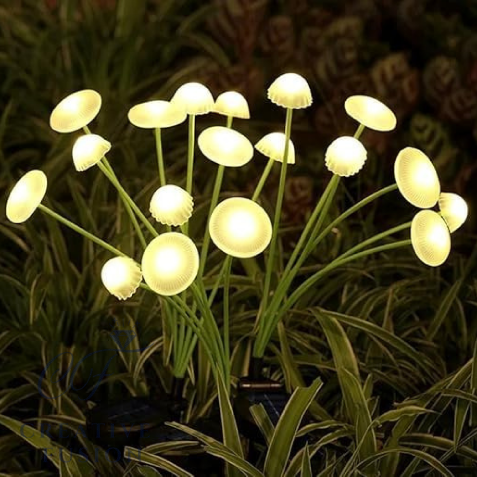8 LED Solar Mushroom Garden Solar Light Waterproof Solar Light Se